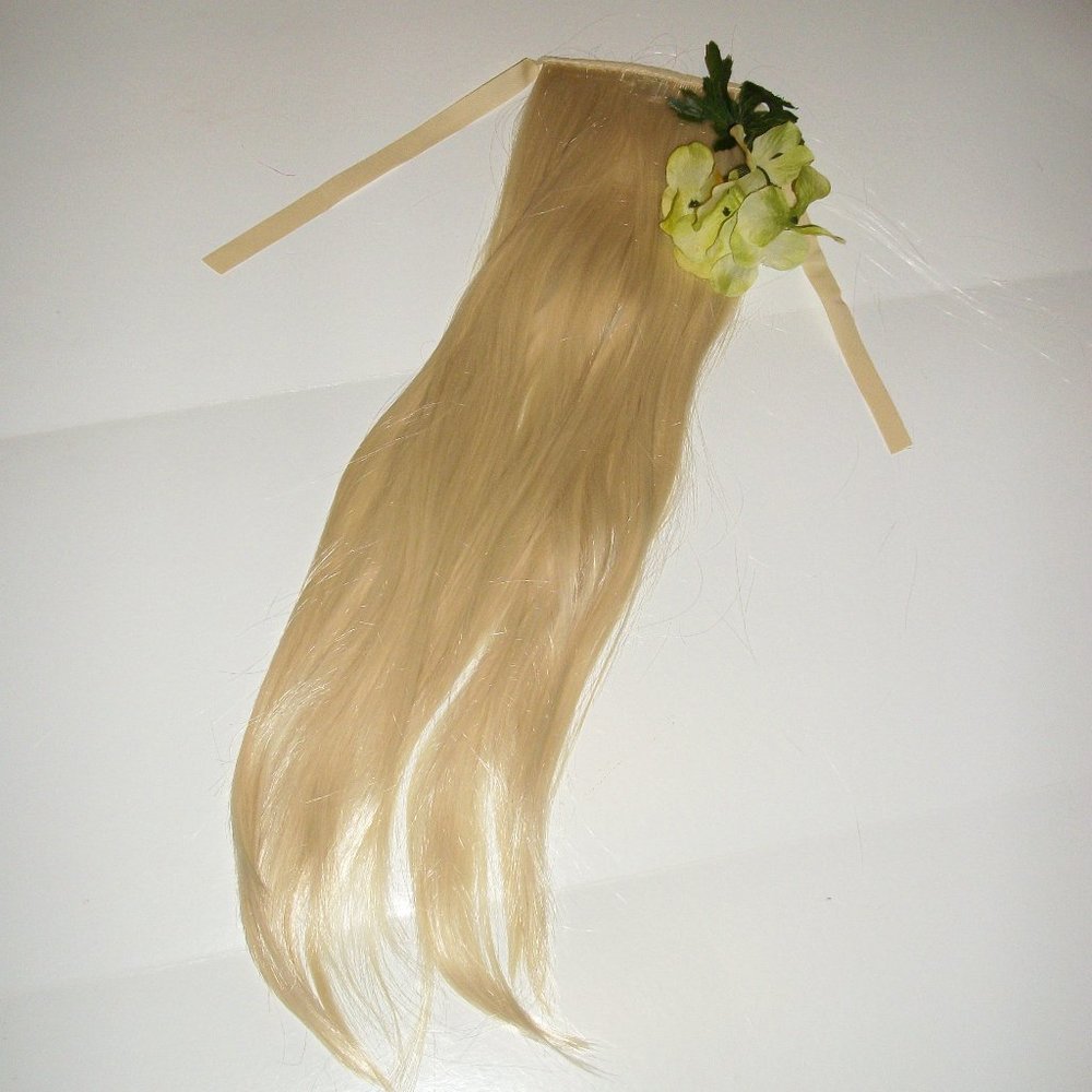 Straight Ponytail Hair Extension Tie On Clip NEW